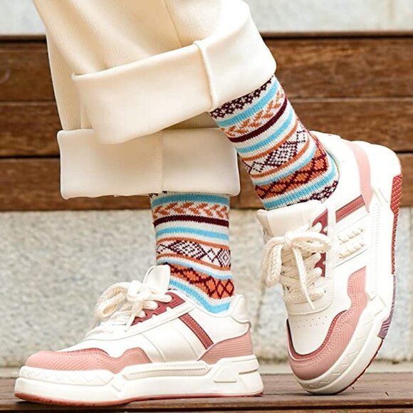 5 Pairs Luxury Wool Soft Socks Warm Winter Fall Womens Thick Cozy Knit NWT - Picture 5 of 9